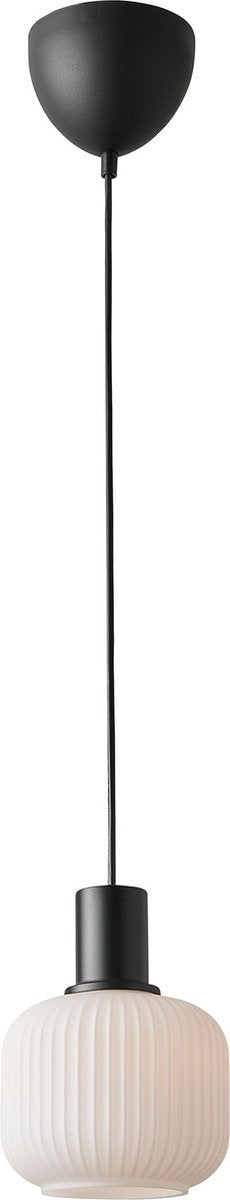 Nordlux milford mini-hanglamp-e27-opaal glas zwart