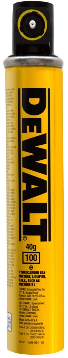 Dewalt trak-it® gaspatroon c6 voor dgn845