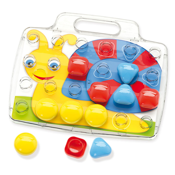Quercetti pixel baby insteekmozaïek slak