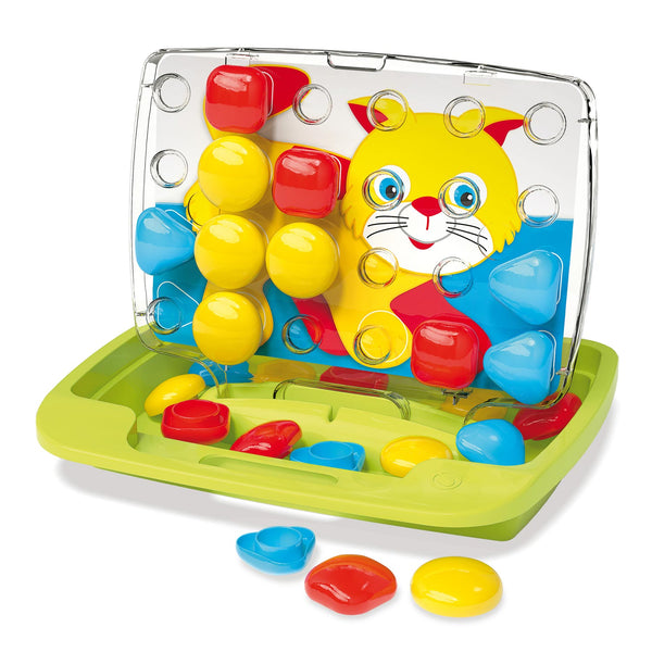 Quercetti pixel baby insteekmozaïek poes