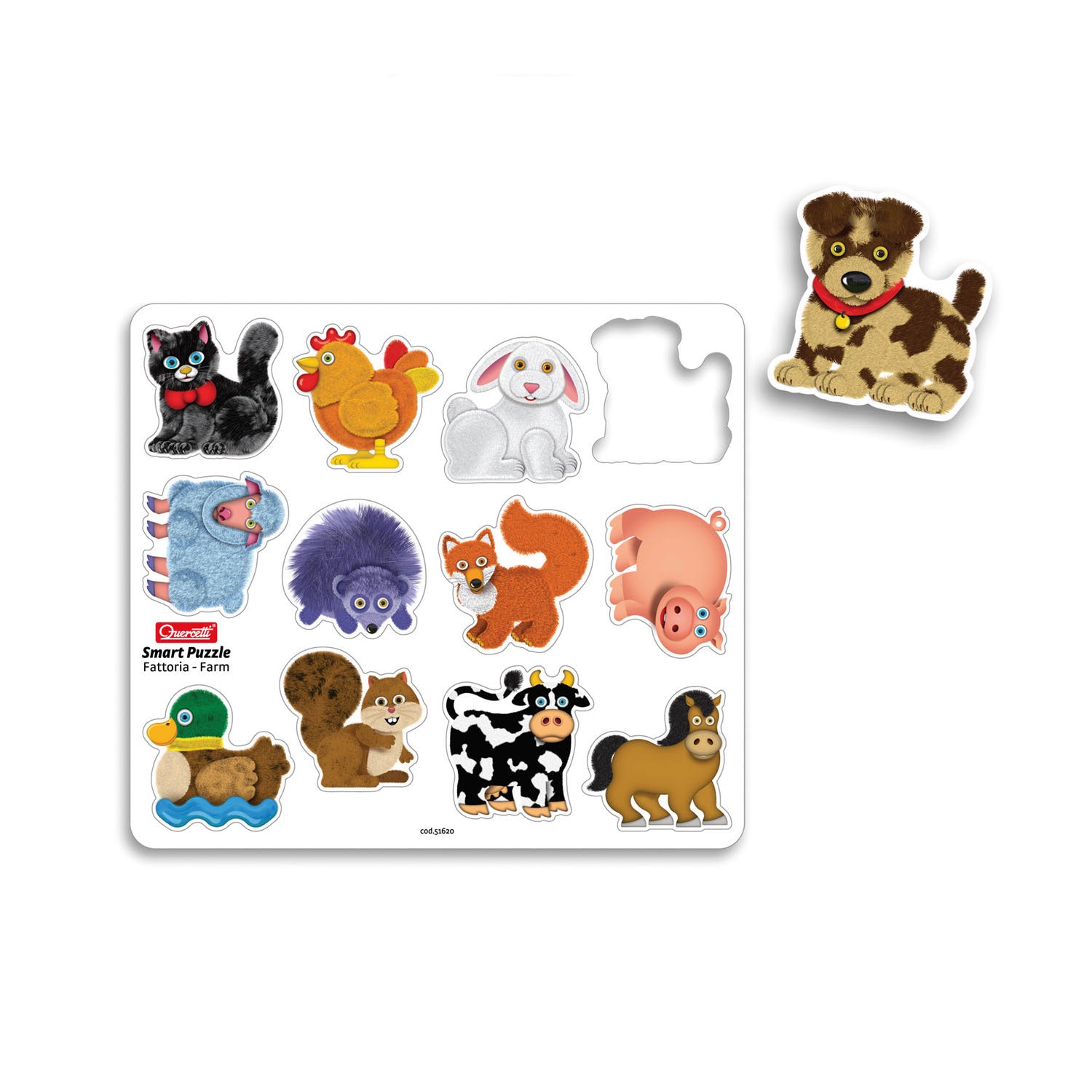 Quercetti slimme magneetpuzzelboerderij