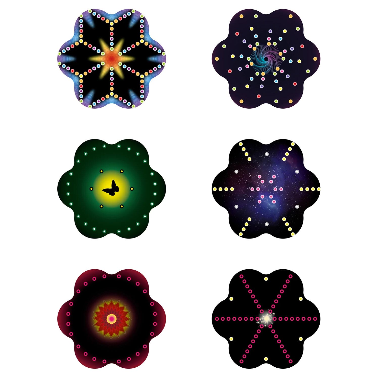Quercetti string art mandala's maken
