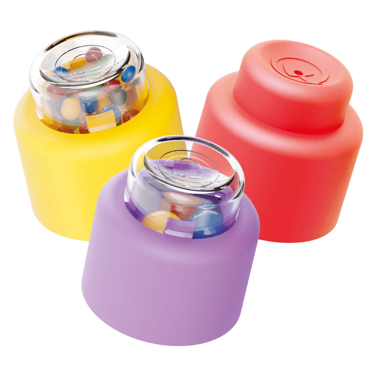 Quercetti bouwblokken baby speelgoed met geluid - 18 stuks.