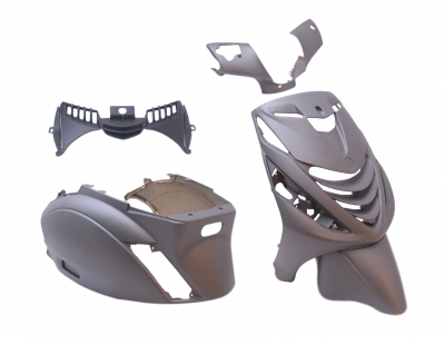 Edge plaatset 5-delig voor piaggio zip-sp vanaf bouwjaar 2000 - mat grijs