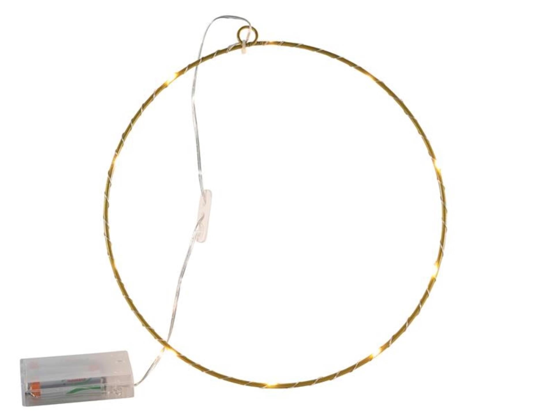 Svenska living decoring metaal 25cm goud 10led lampen
