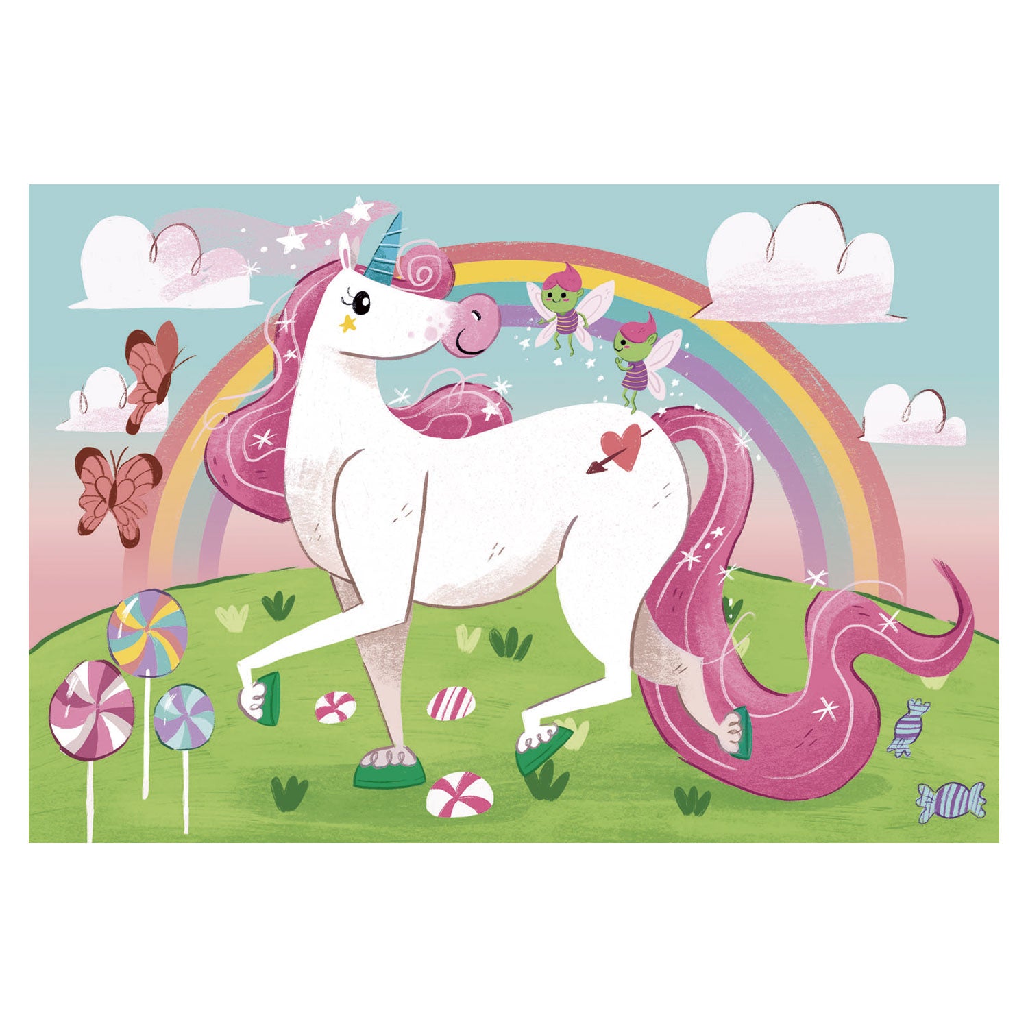 Clementoni puzzel 104pcs i believe in unicorns brilliant