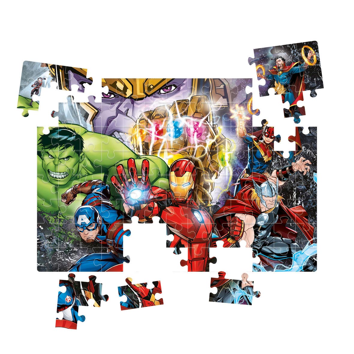 Clementoni briljante puzzel wonder superhelden, 104st.