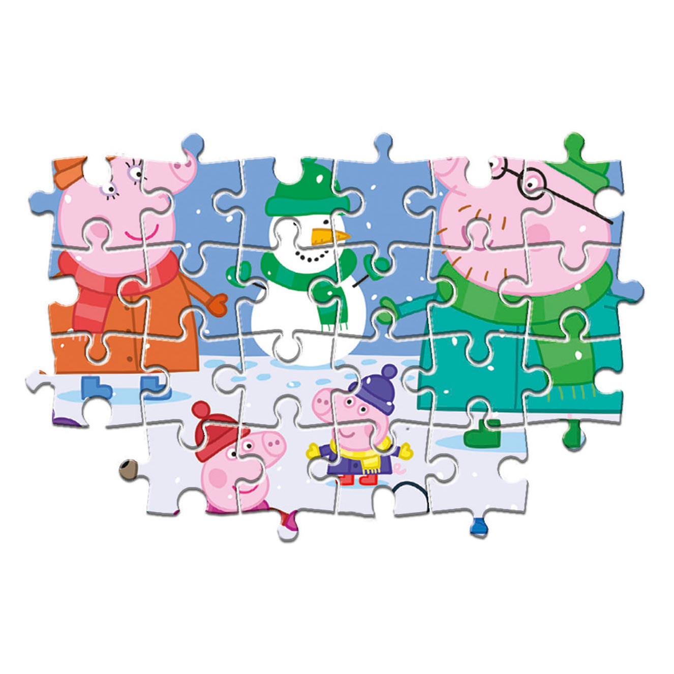 Clementoni maxipuzzel peppa pig, 104st.