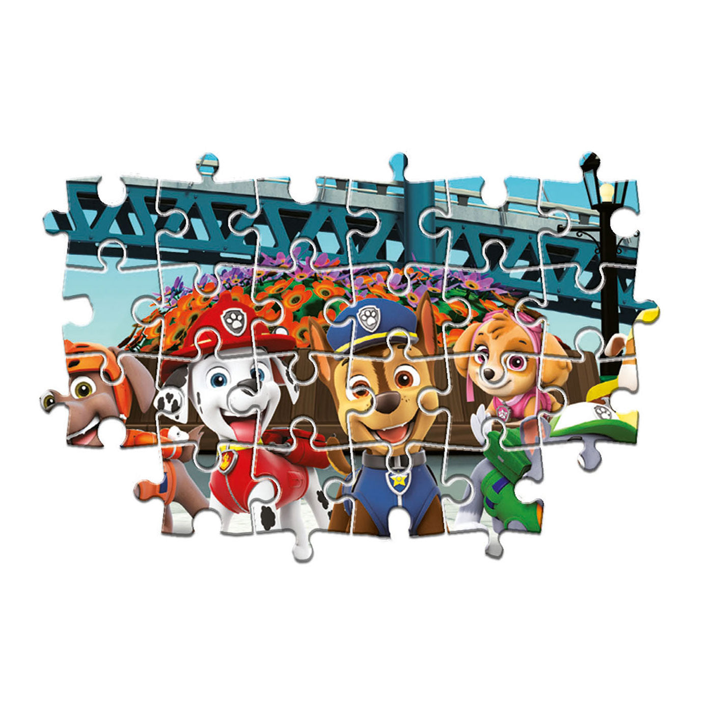 Clementoni maxipuzzel pootpatrouille, 104st.