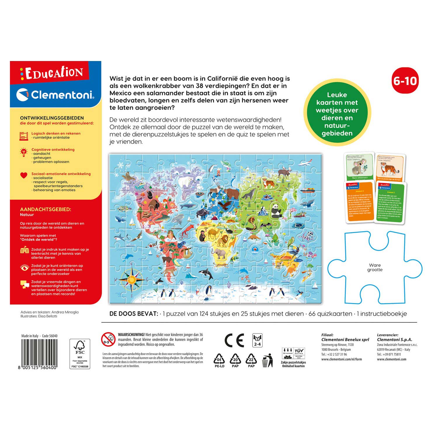 Clementoni Educatie Ontdek de Wereld