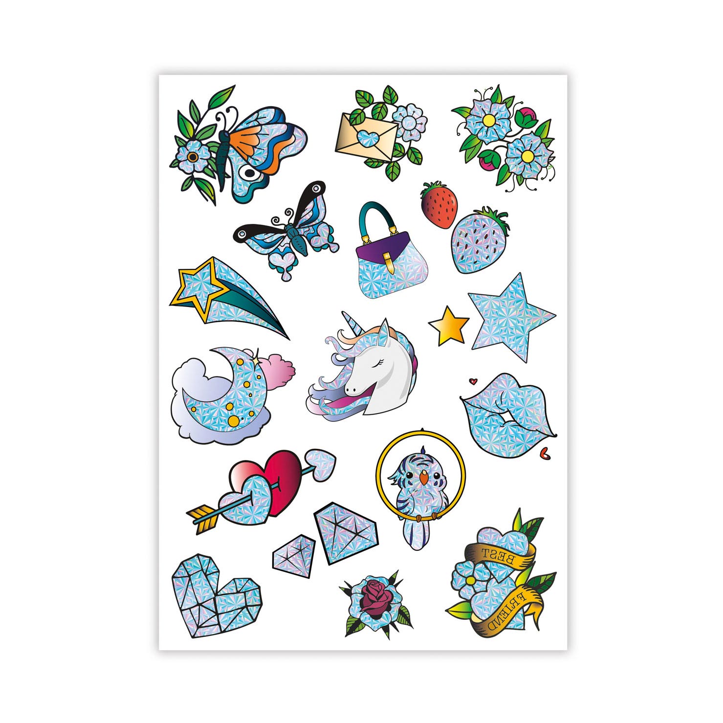 Clementoni crazy chic - urban tattoo glitter