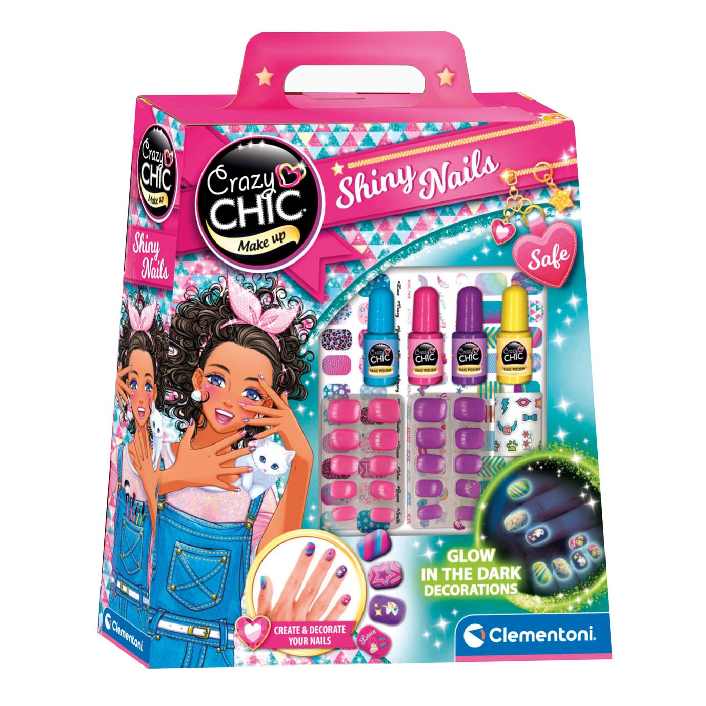 Clementoni crazy chic - fluo nagels