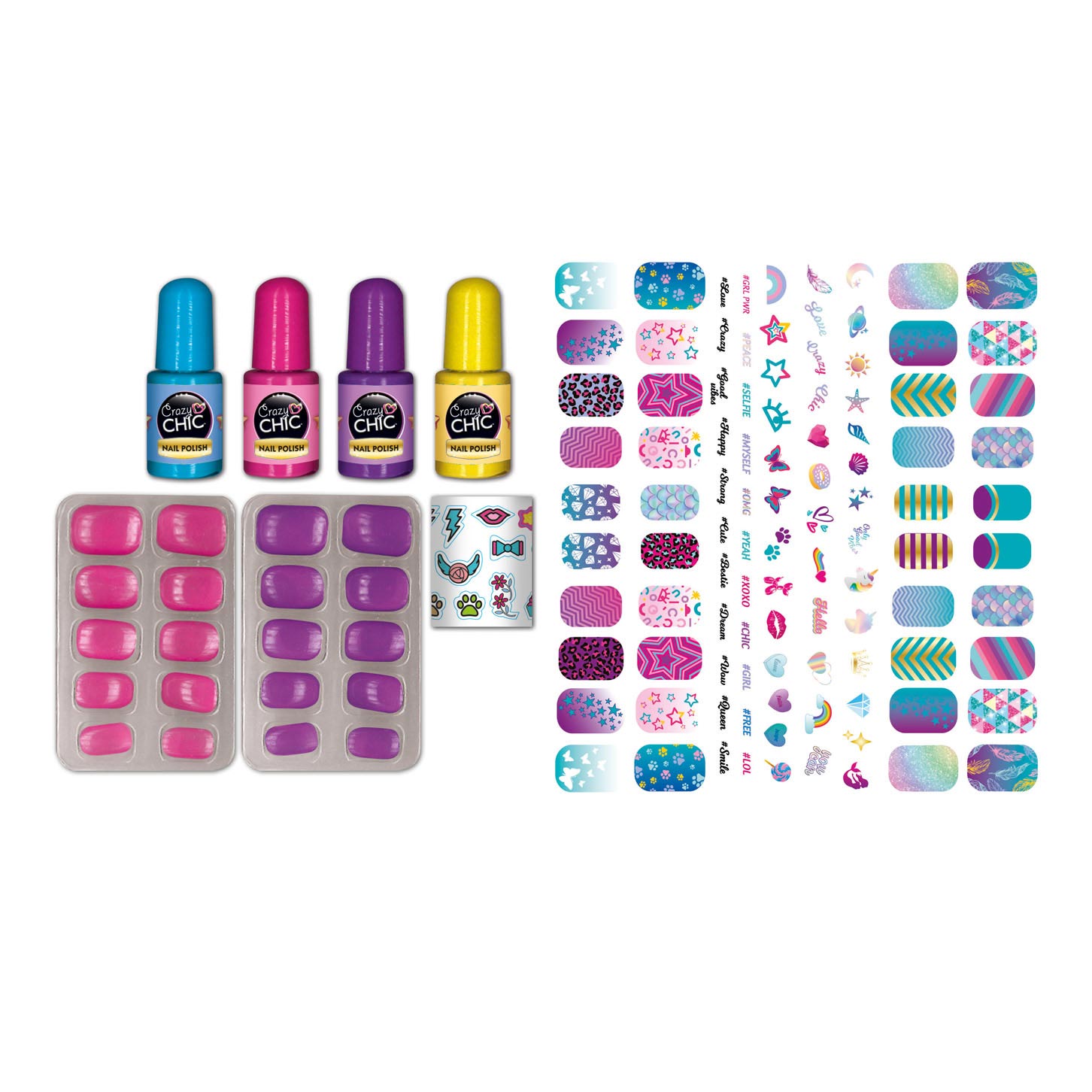Clementoni crazy chic - fluo nagels