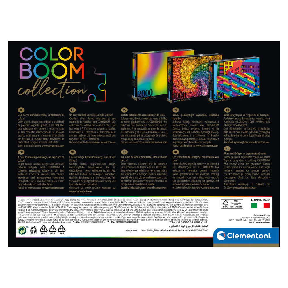 Clementoni colorboom puzzelknikkers, 1000st.