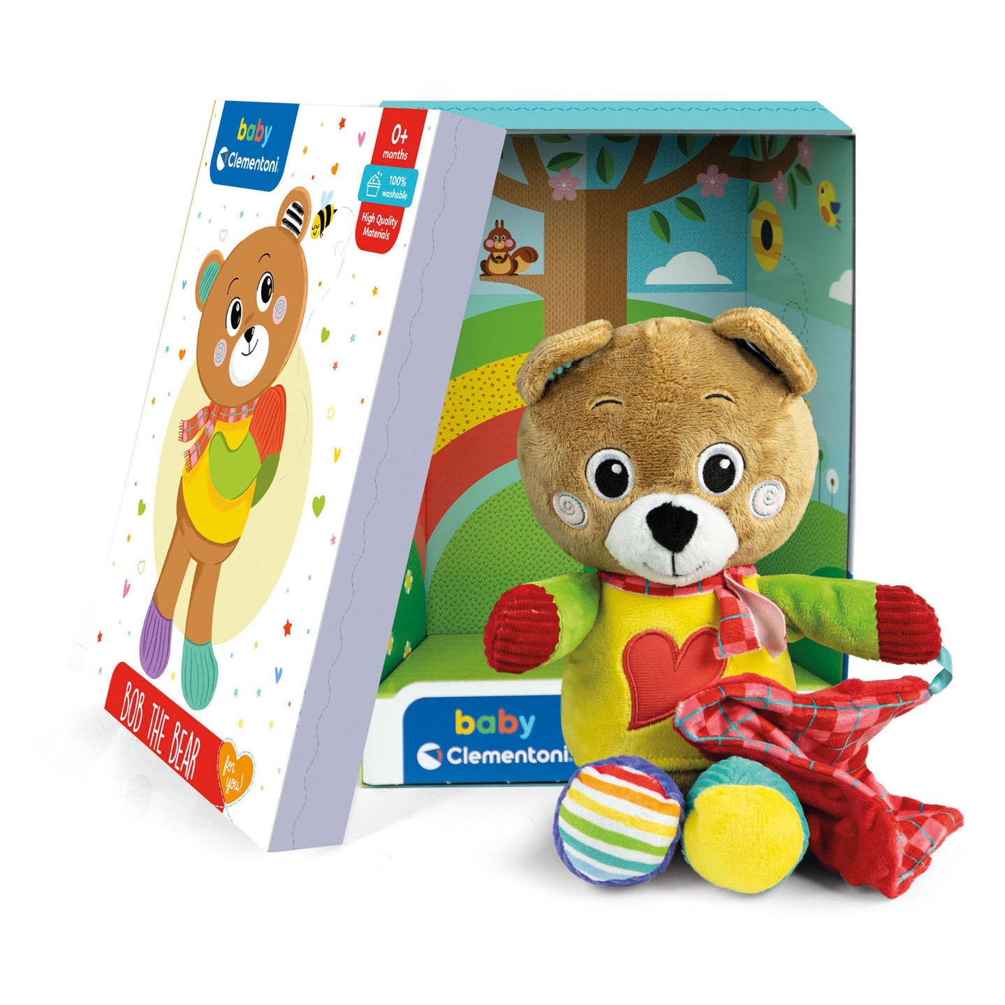 Clementoni Baby - Pluchen Knuffel Bob de Beer