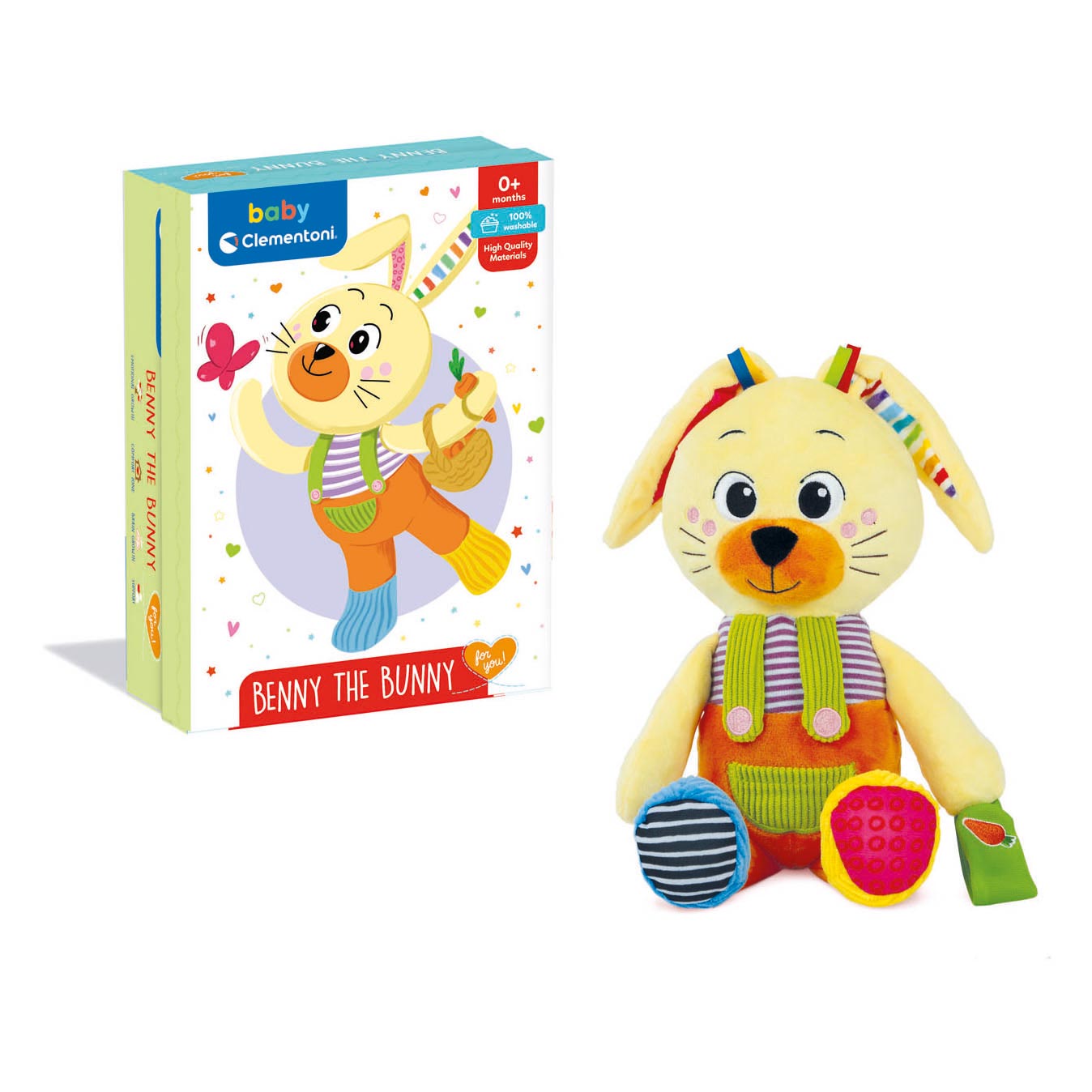 Clementoni Baby - Pluchen Knuffel Benny het Konijn