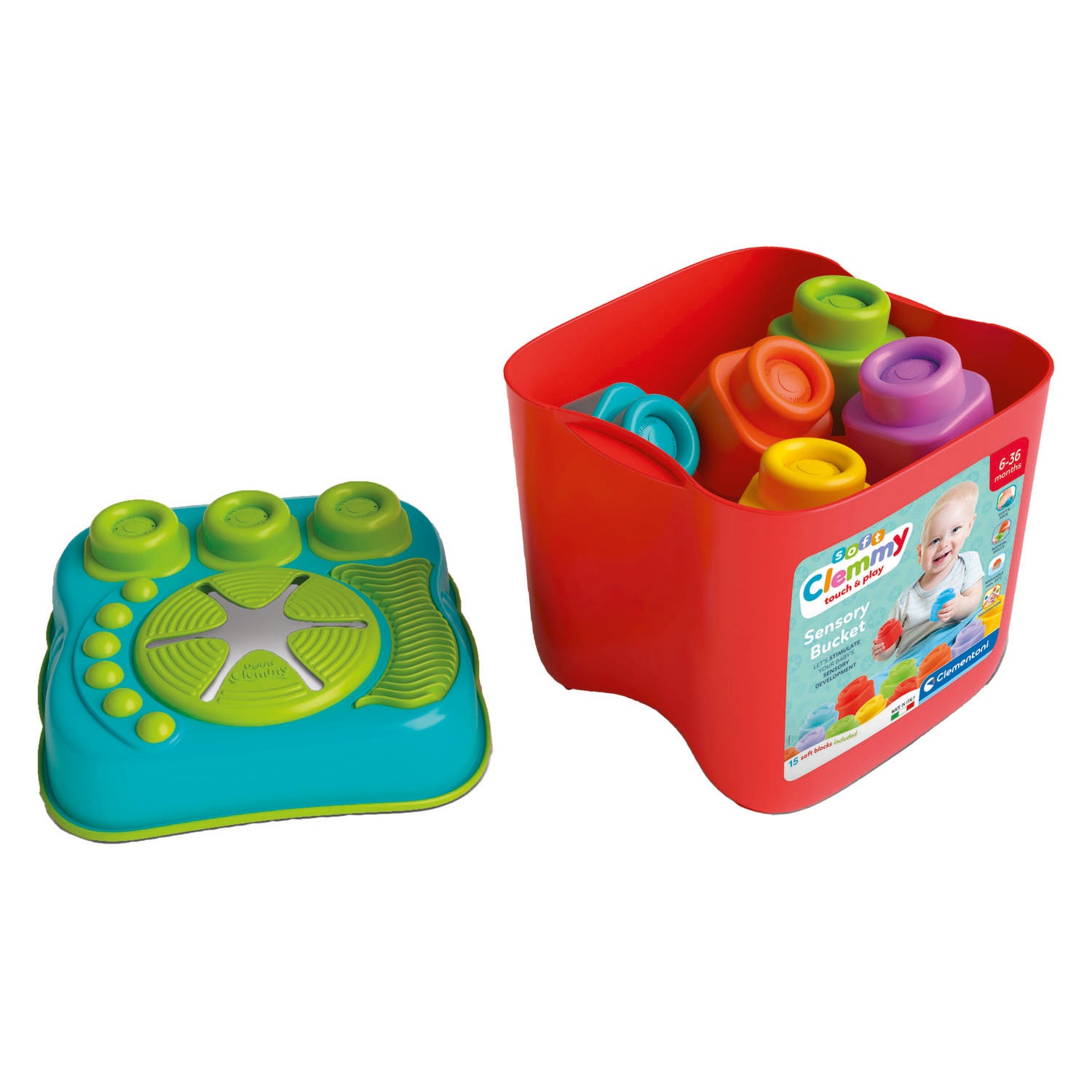 Clementoni Baby Clemmy Sensorische Emmer met Blokken