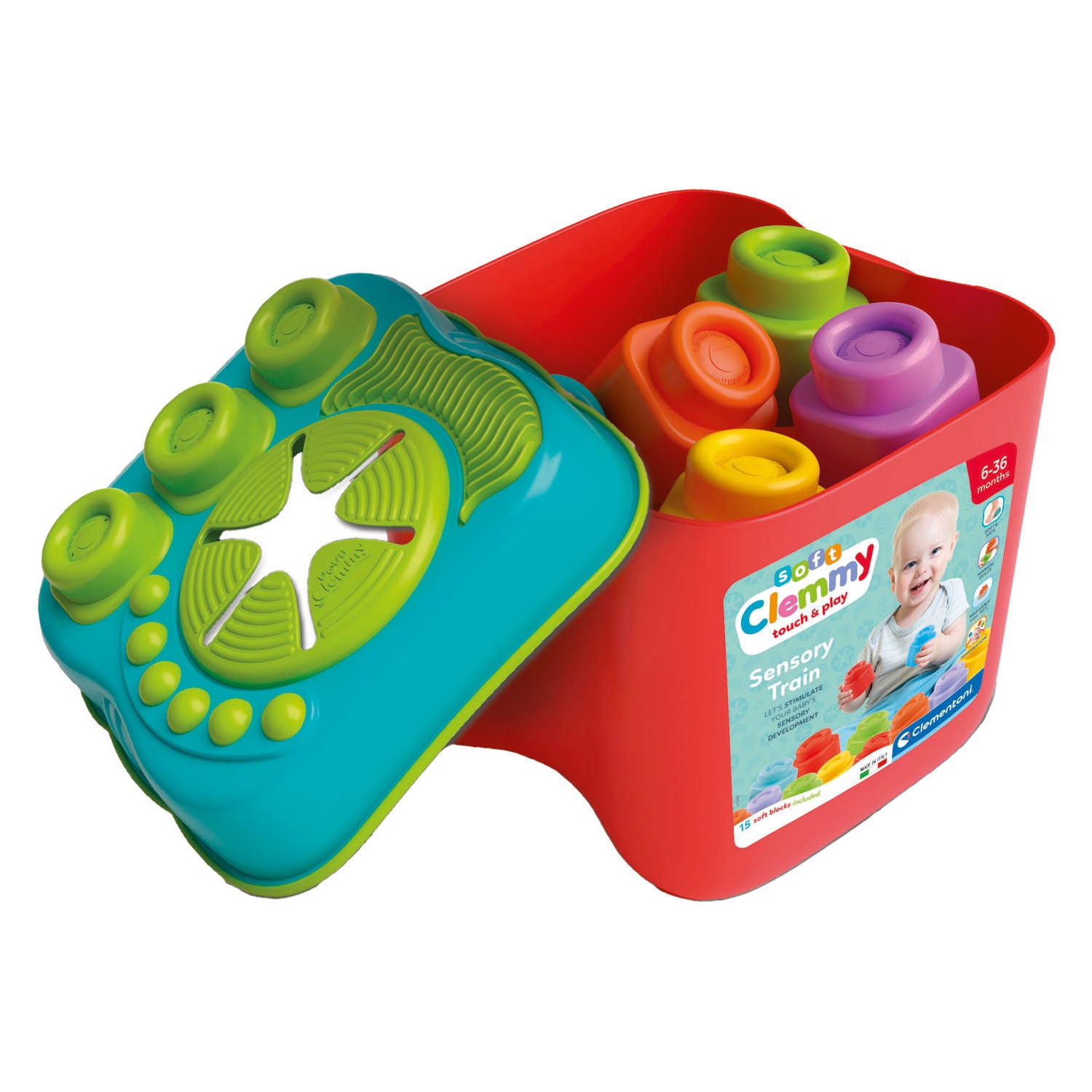Clementoni Baby Clemmy Sensorische Emmer met Blokken