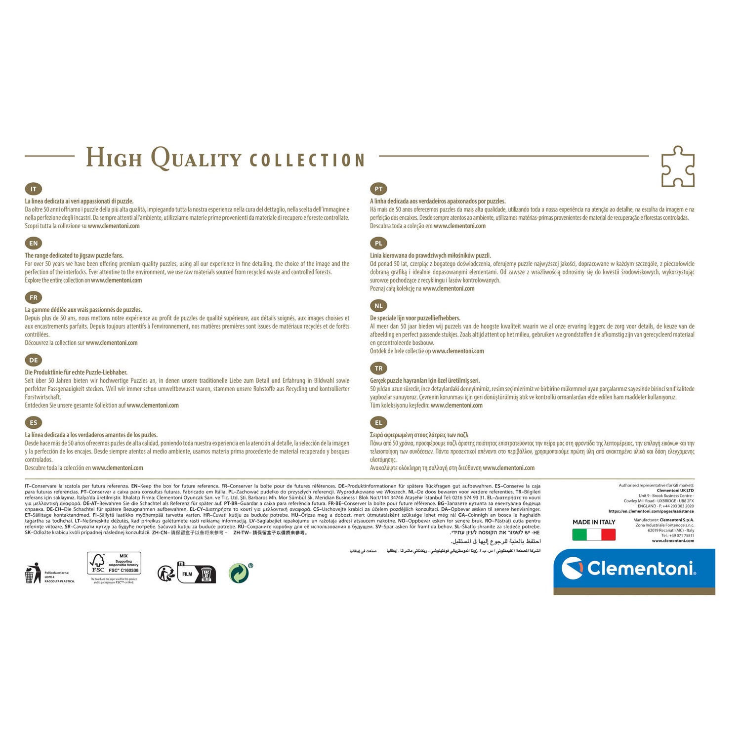 Clementoni Legpuzzel Paradijs op aarde, 2000st.