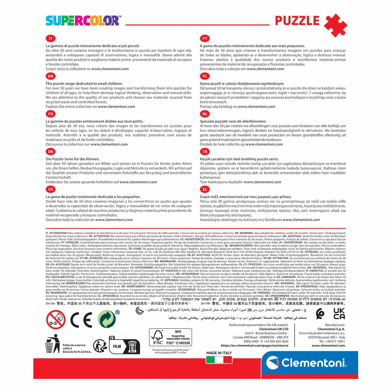 Clementoni puzzel 2x20pcs paw patrol