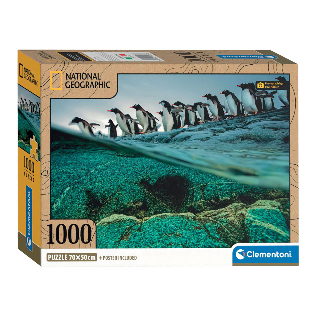 Clementoni Legpuzzel National Geographics - Pinguïn, 1000st.