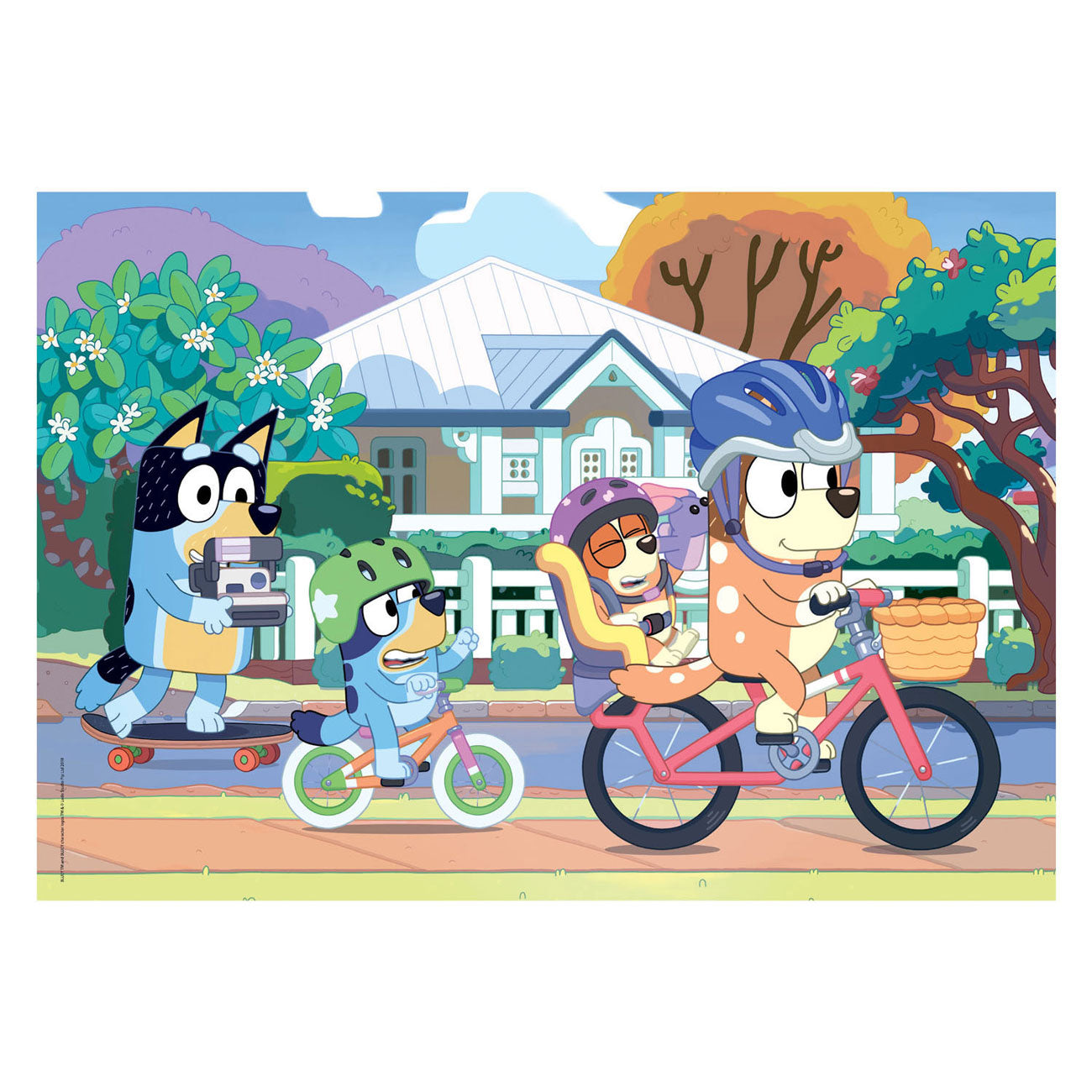 Clementoni Legpuzzel Super Color - Bluey Fietsen, 24st.