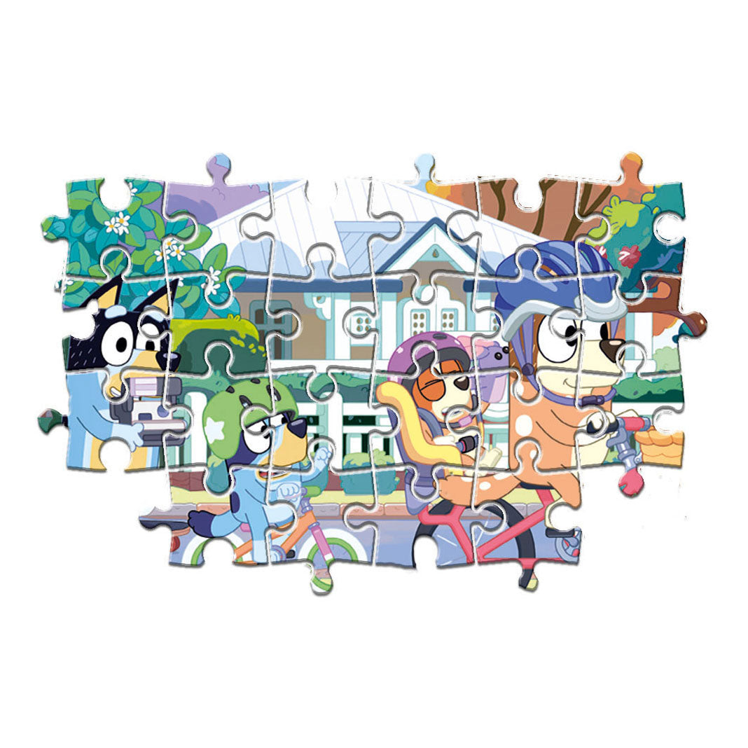 Clementoni Legpuzzel Super Color - Bluey Fietsen, 24st.
