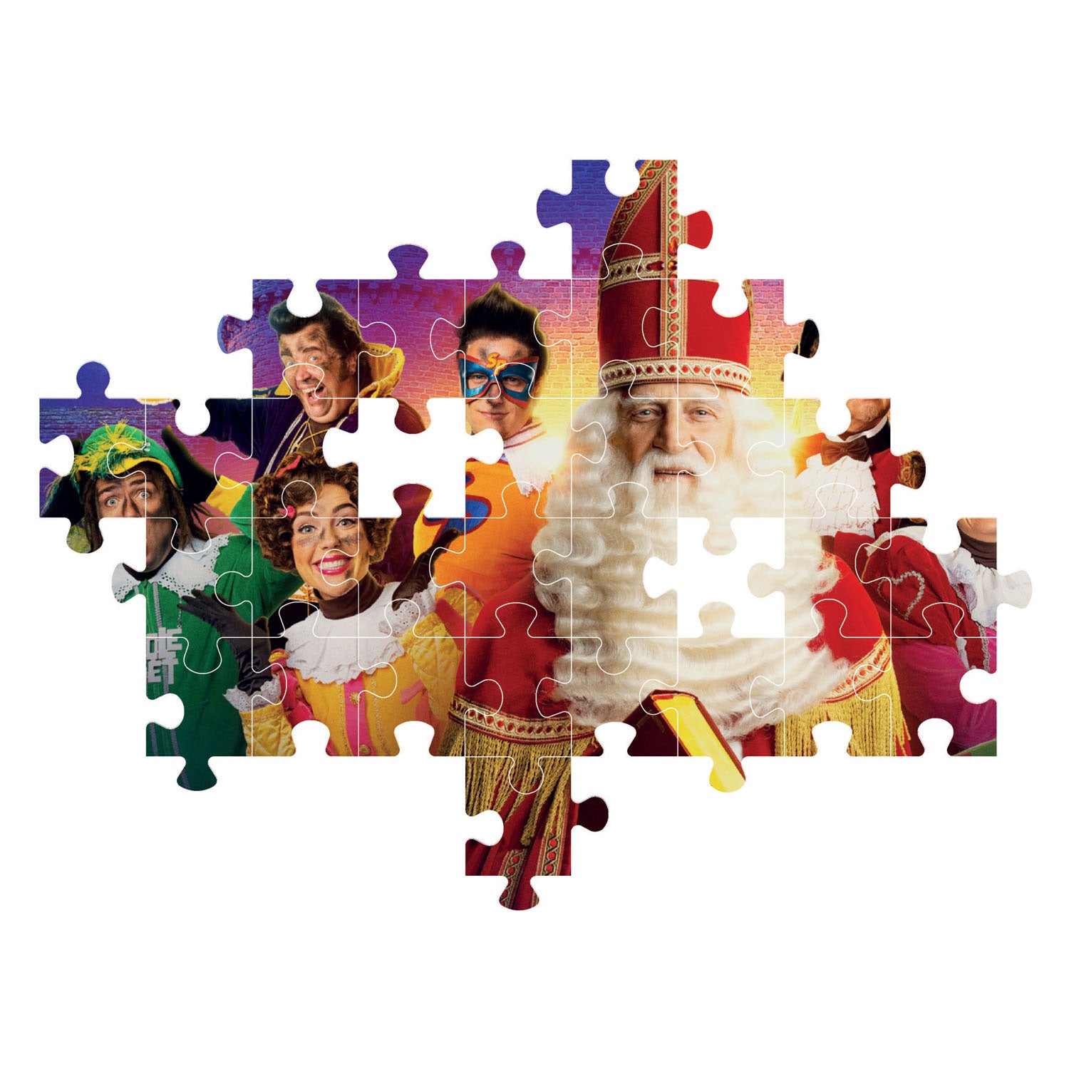 Clementoni legpuzzel super color - club van sinterklaas, 60st.