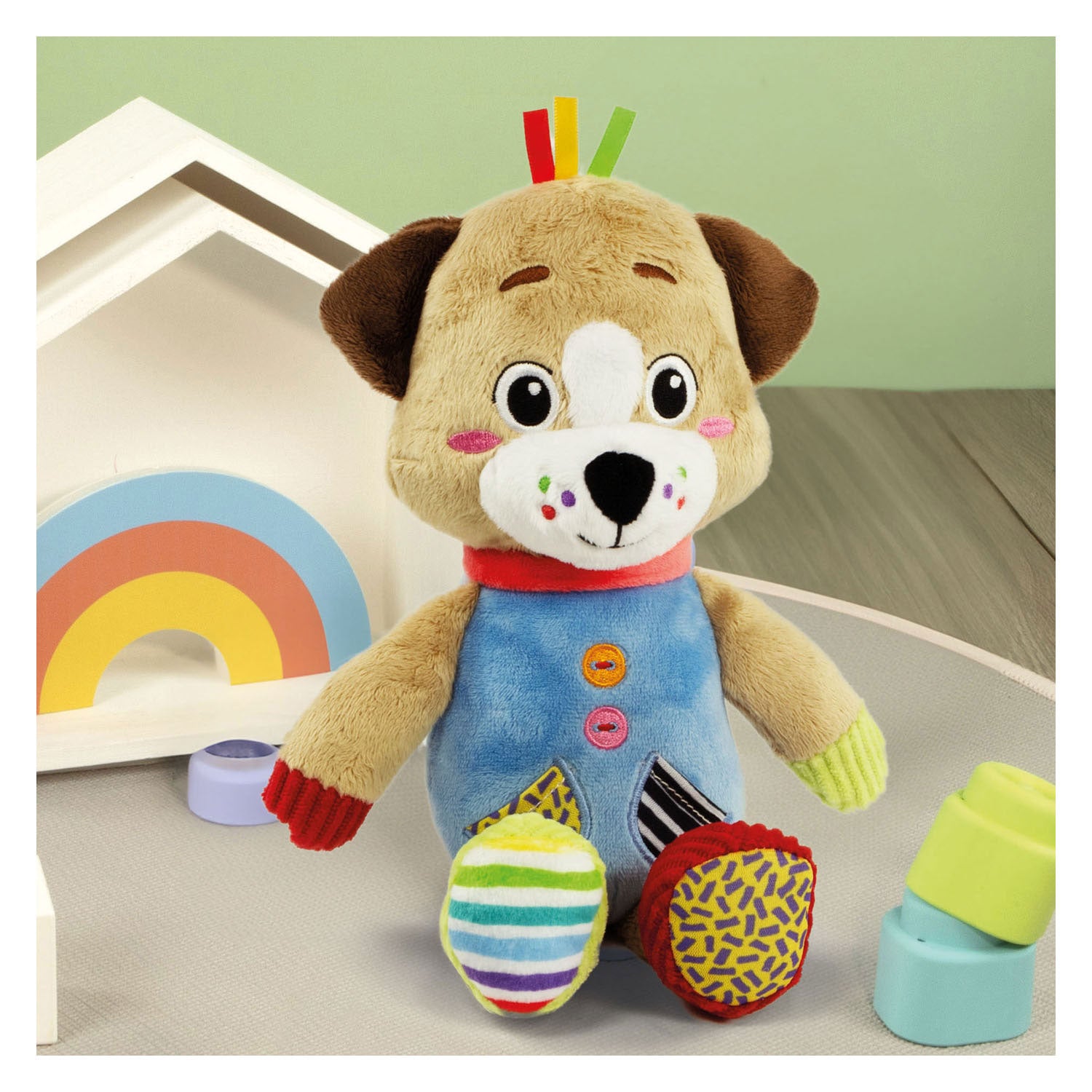 Clementoni baby mijn eerste dierenknuffel - hond