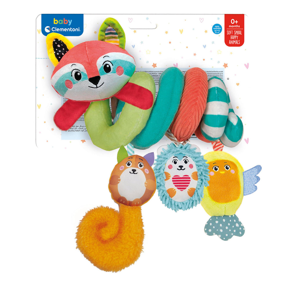 Clementoni babystoffen kinderwagenspiraal wasbier
