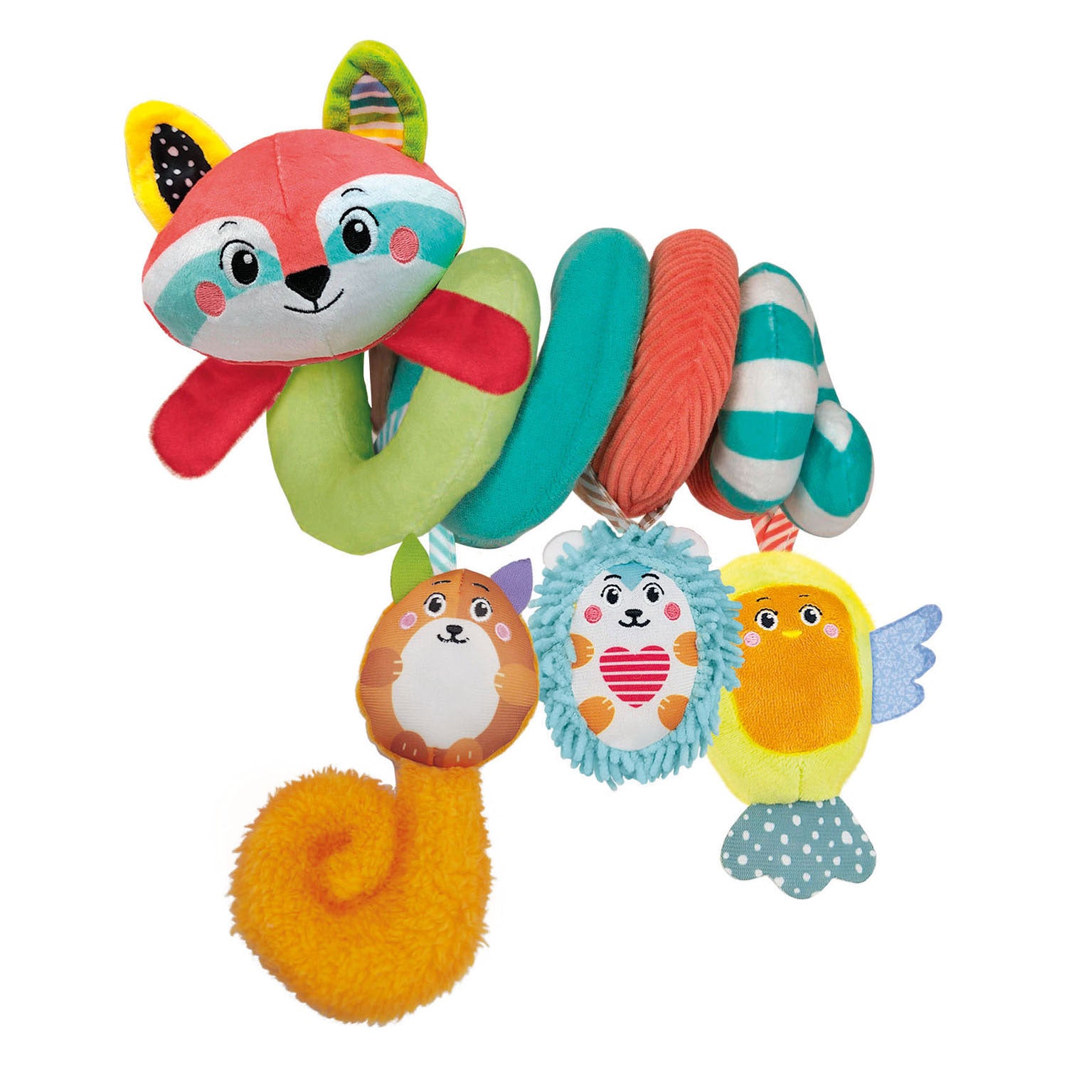 Clementoni babystoffen kinderwagenspiraal wasbier