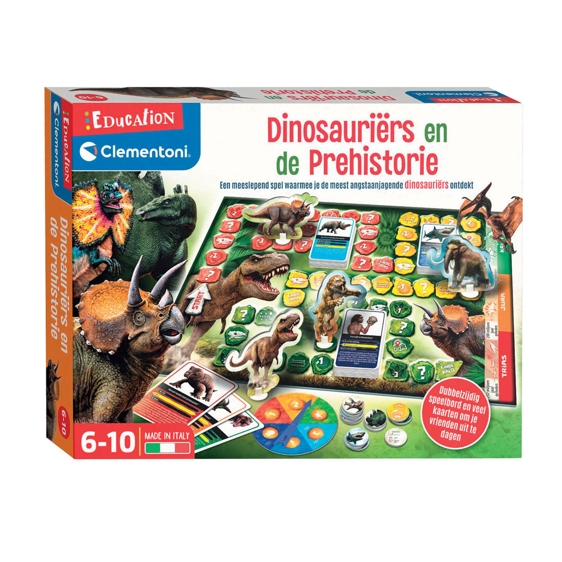 Clementoni dinosauriers en het prehistorie bordspel (nl)