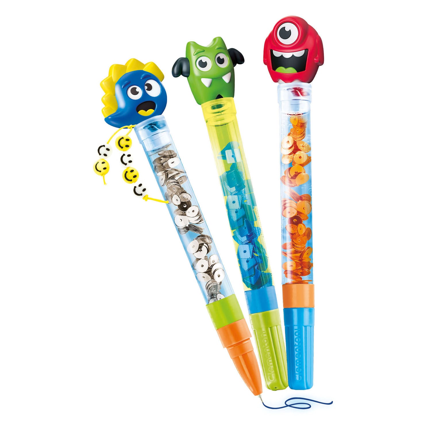 Clementoni idea - glitter pens - craft kit full of accessories - the creative gift - make glitter pens - from 6 years