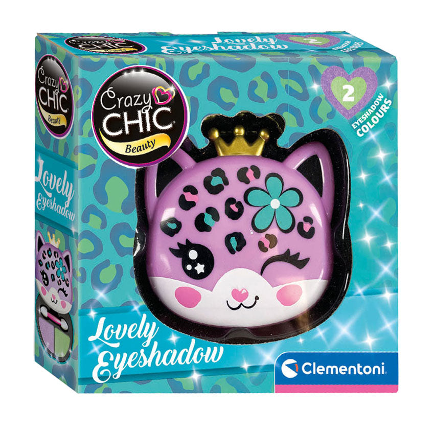 Clementoni crazy chic oogschaduw in make-up doosje luipaard