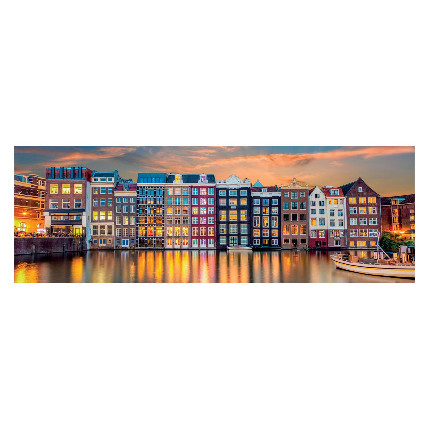 Clementoni legpuzzel panorama helder amsterdam, 1000st.