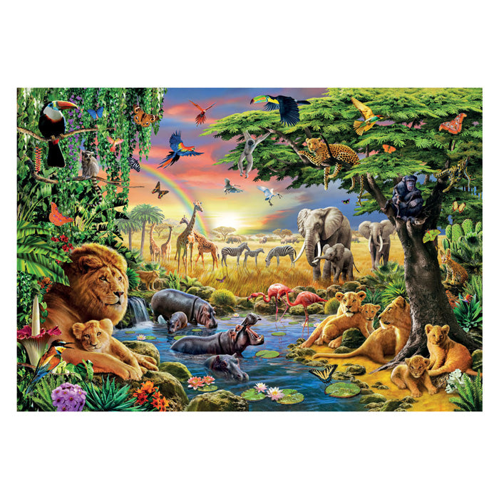 Clementoni legpuzzel de Afrikaanse bijeenkomst, 2000st.