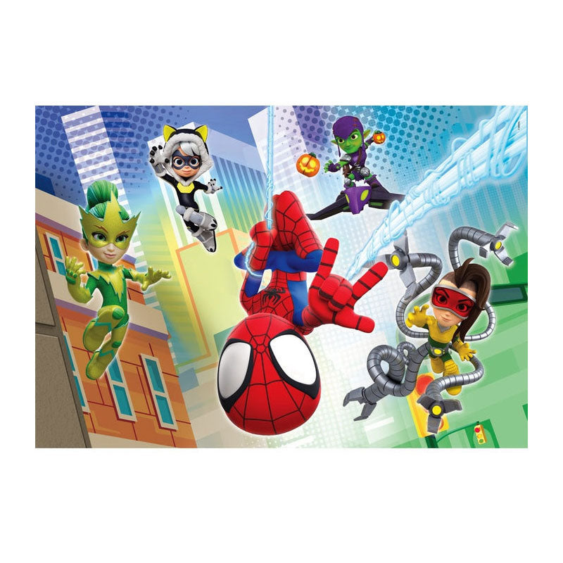 Clementoni legpuzzel super color spidey en zijn geweldige vrienden 2x60st.