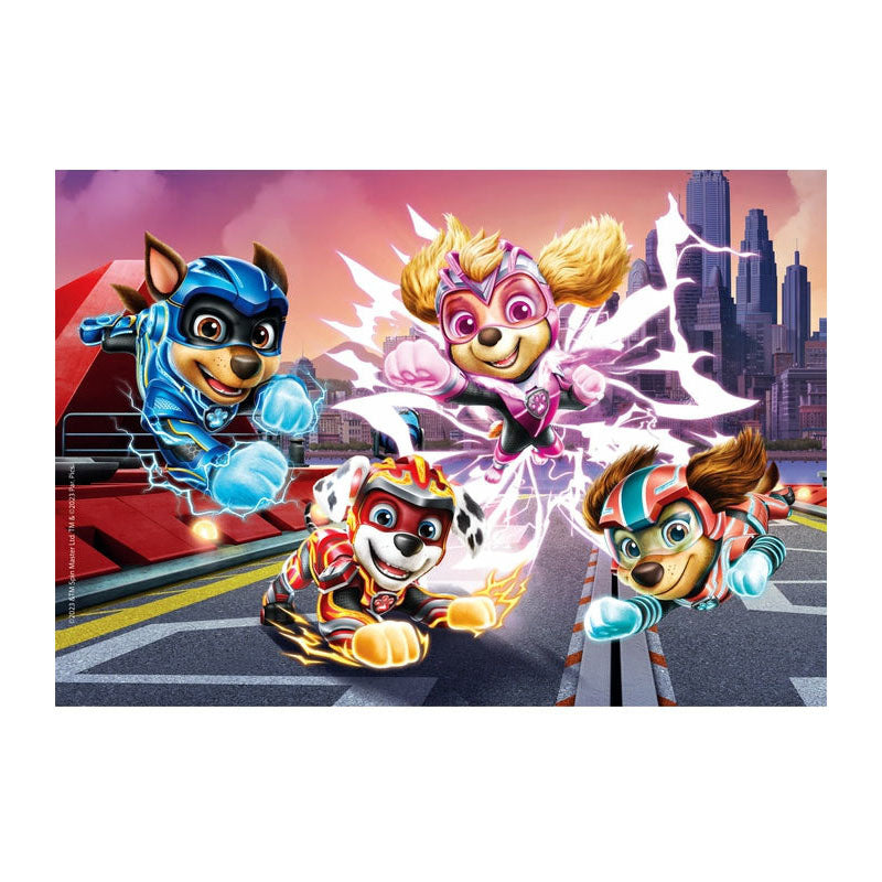 Clementoni legpuzzel super color paw patrol the mighty movie, 2x60st.