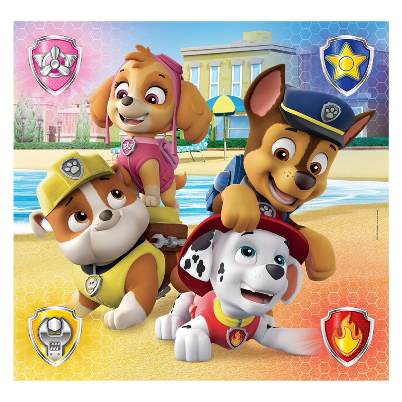 Clementoni legpuzzel superkleur vierkant paw Patrol, 3x48st.