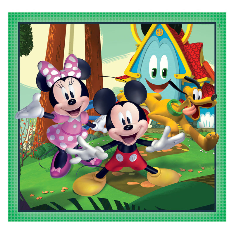 Clementoni legpuzzel superkleur vierkant mickey en vrienden, 3x48st.