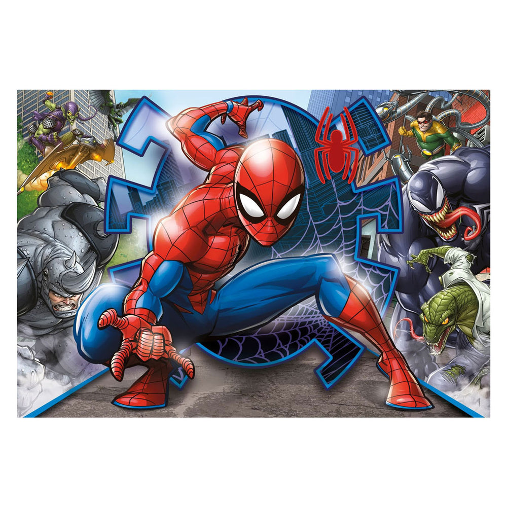 Clementoni legpuzzel superkleuren spiderman, 104st.