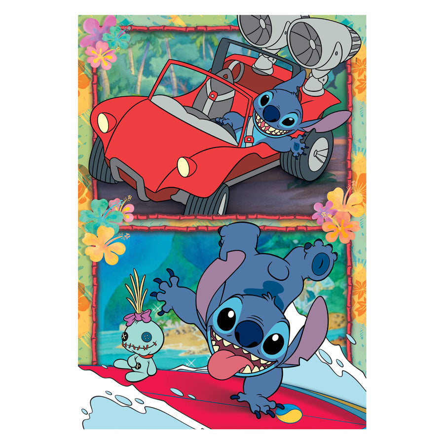 Clementoni legpuzzel superkleur Disney Stitch, 104st.