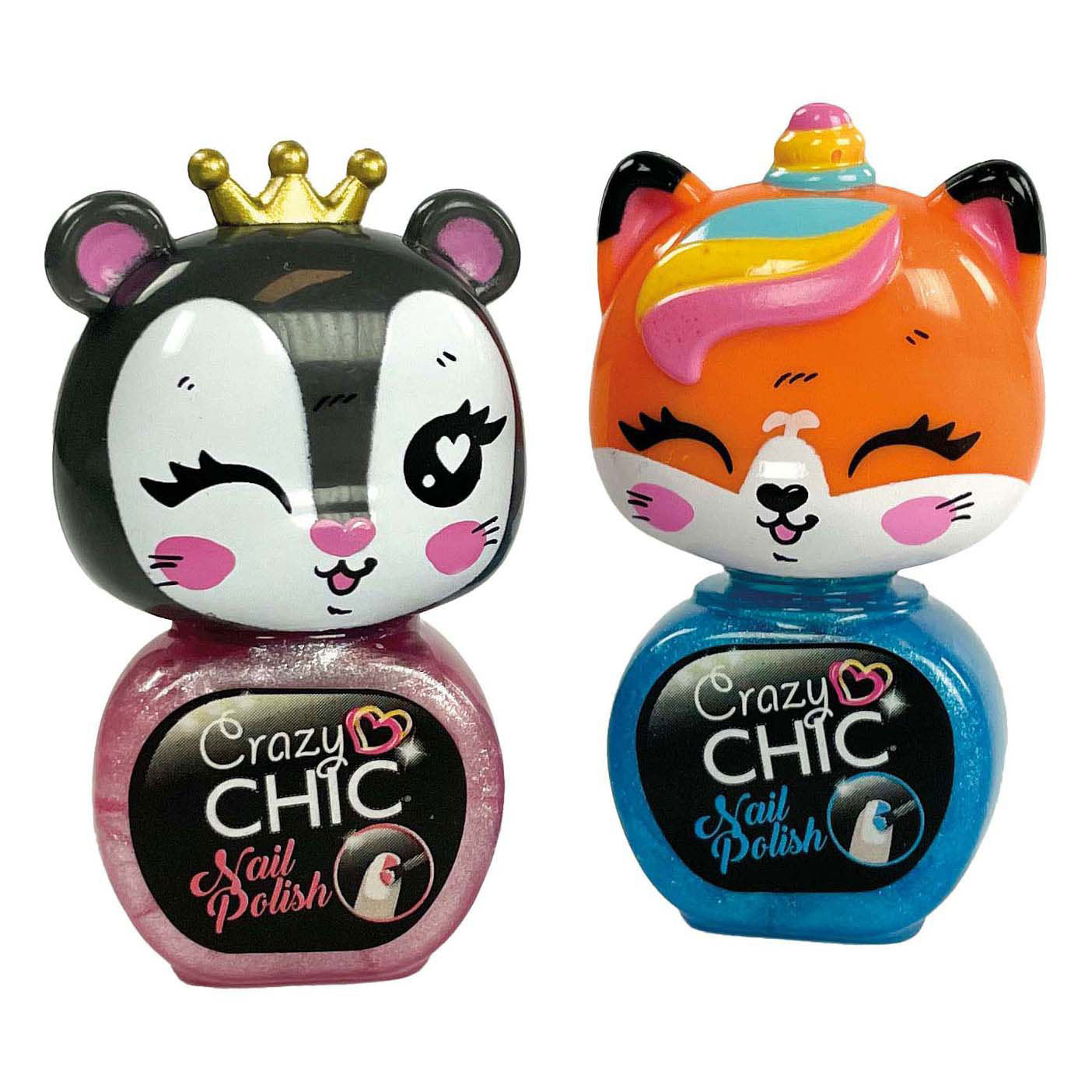 Clementoni gekke chic - nagellak dieren, 2st.
