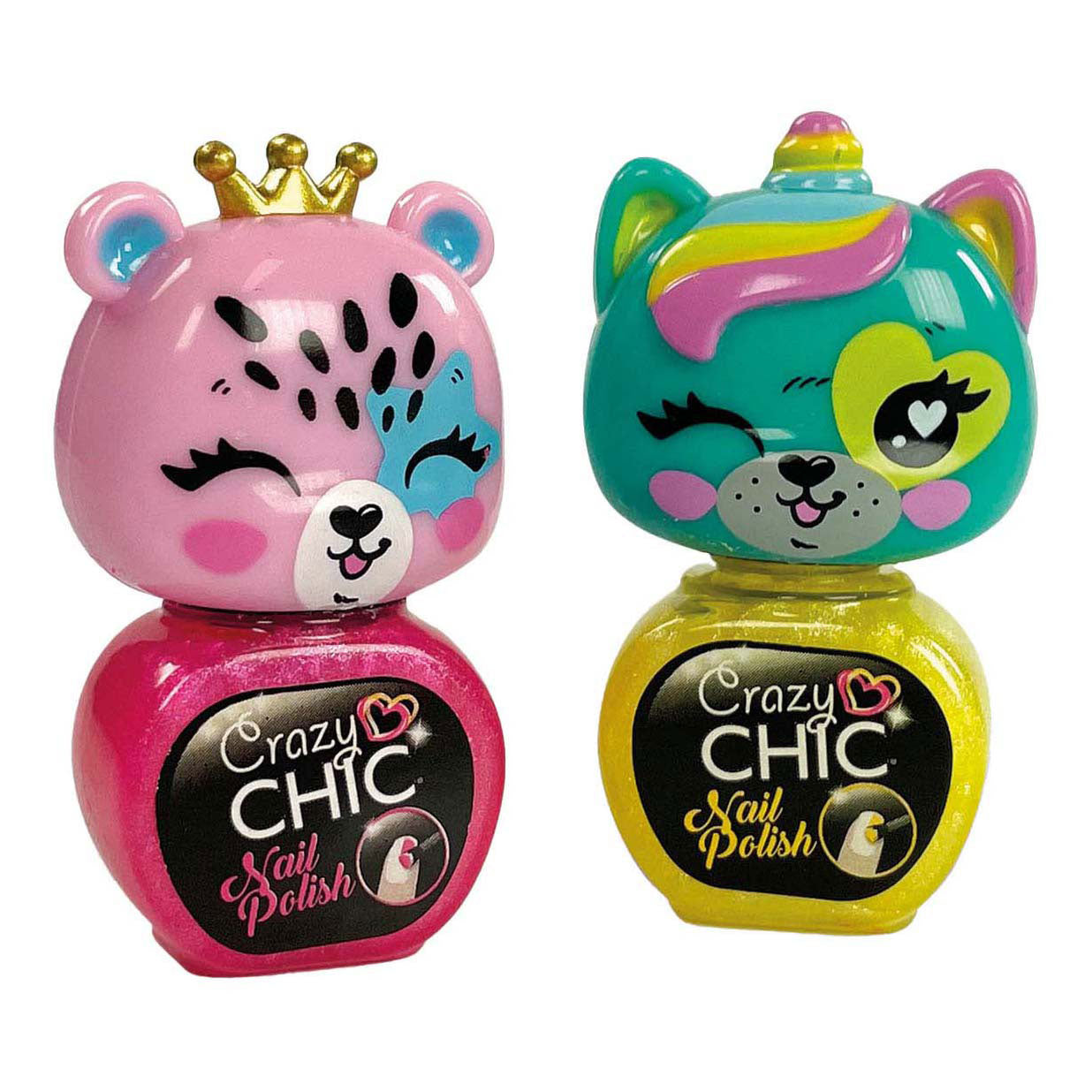 Clementoni gekke chic - nagellak dieren, 2st.