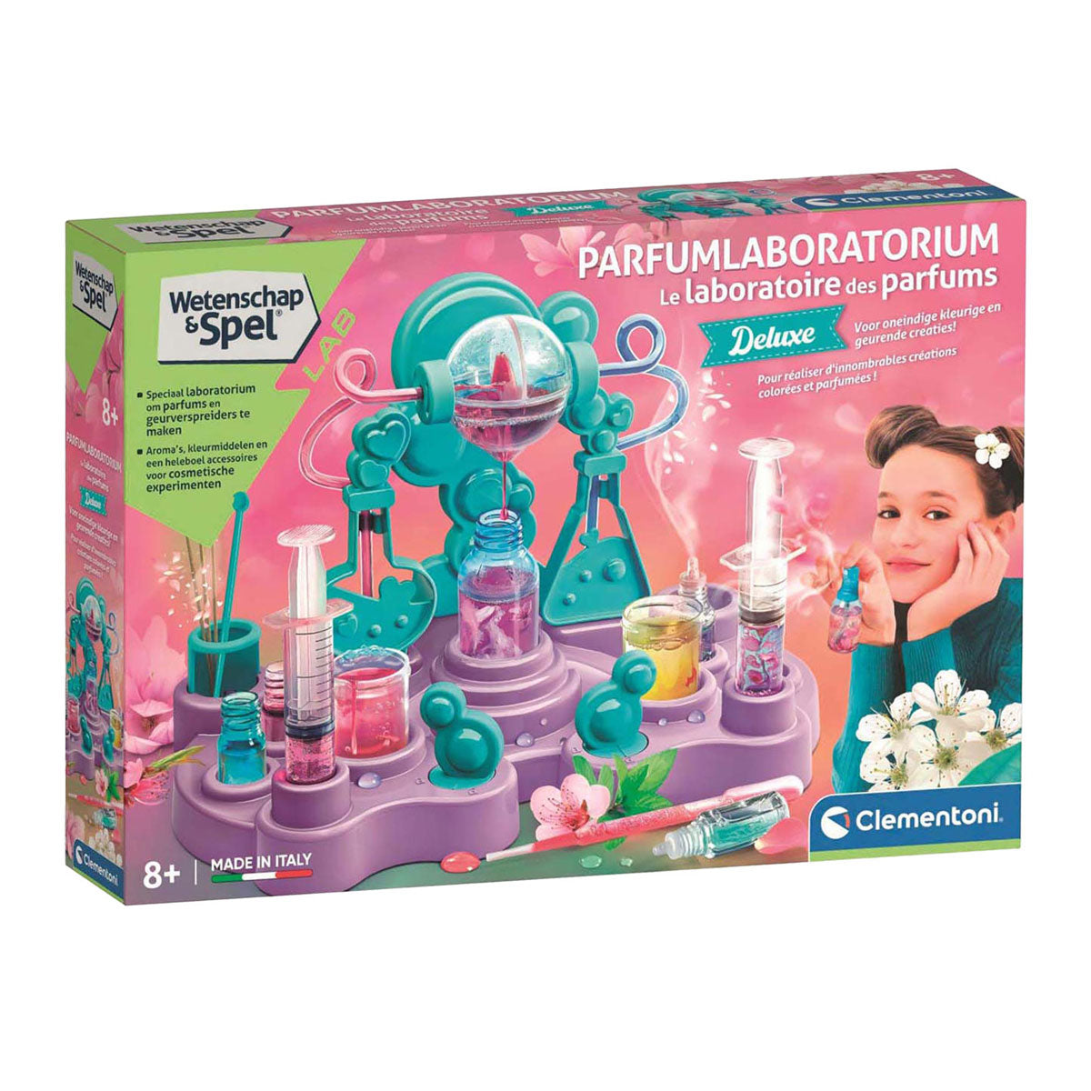 Clementoni wetenschap en spel -parfum laboratorium deluxe experimentenset