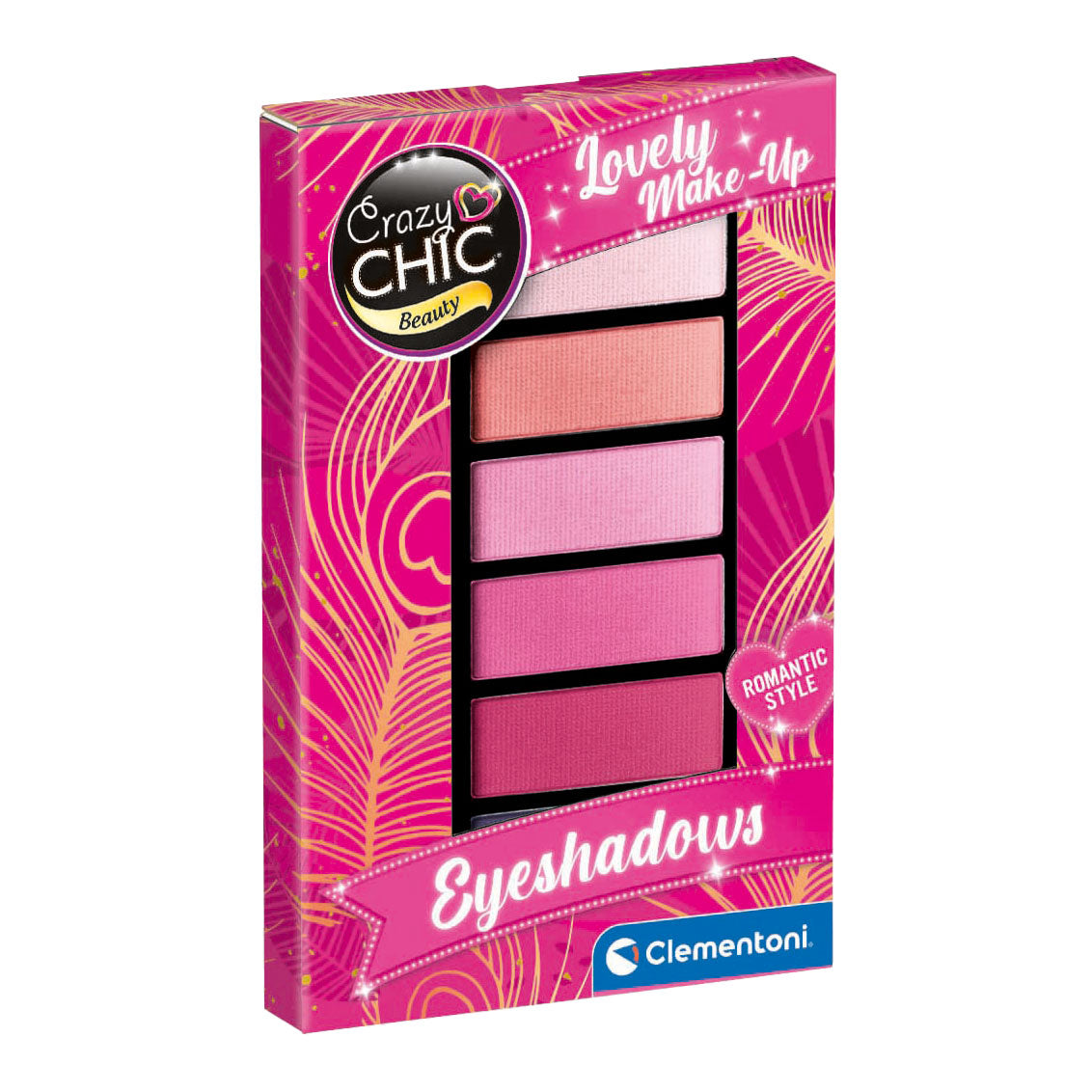 Clementoni crazy chic oogschaduw romantic style, 8dlg.