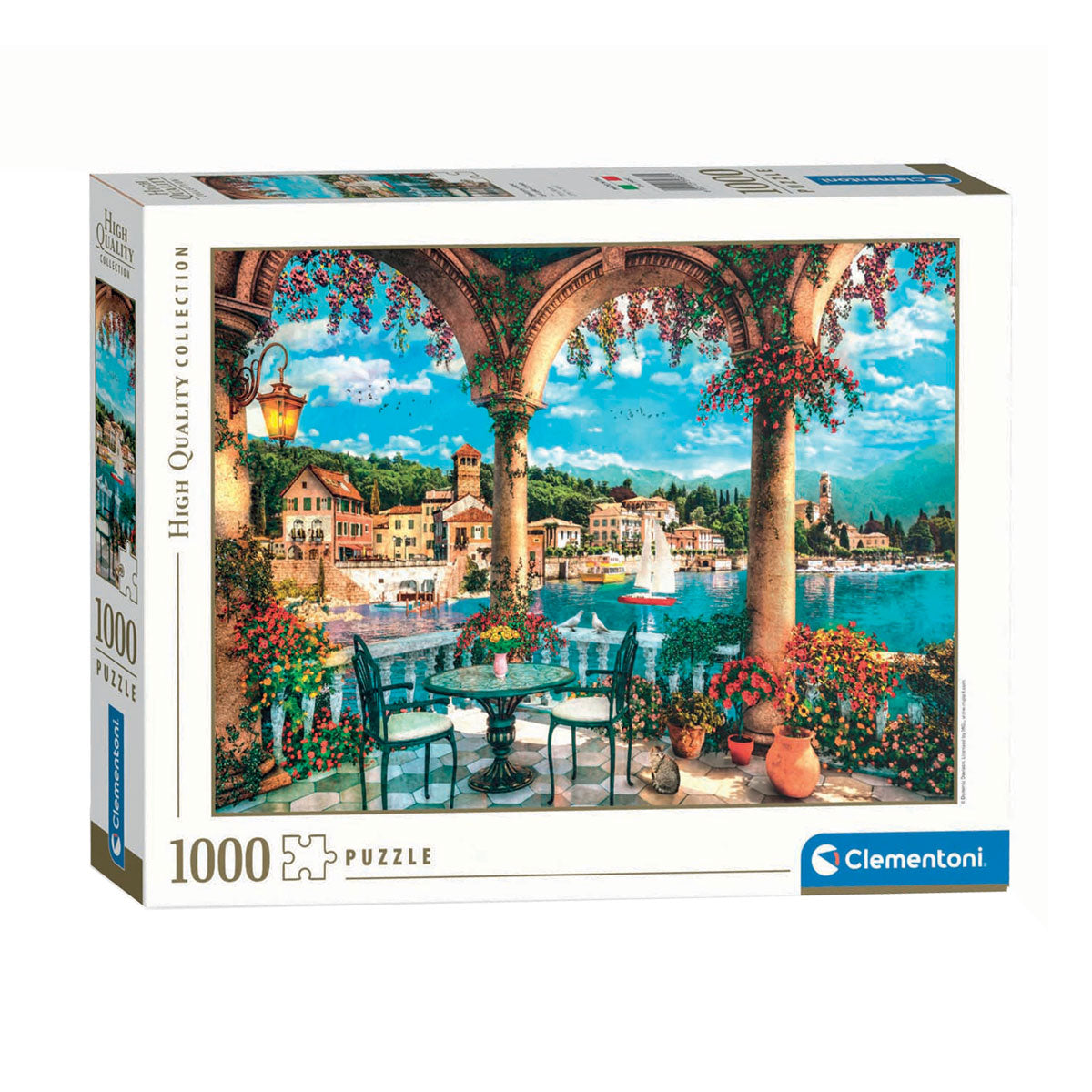 Clementoni legpuzzel kunstwerken uitzicht op het comomeer, 1000st.