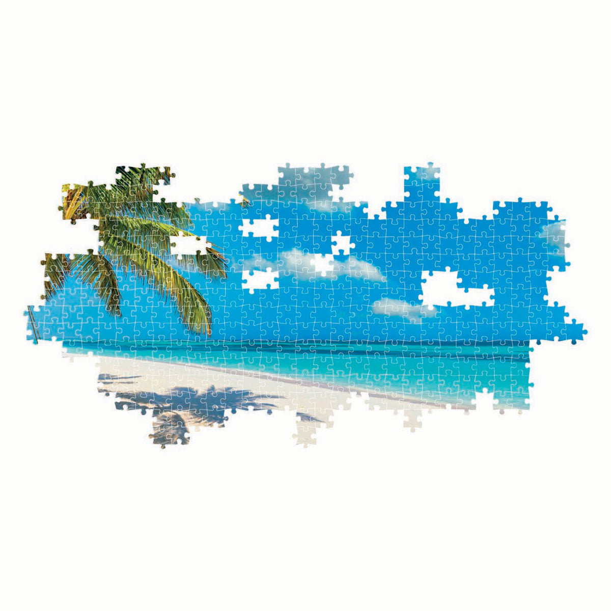 Clementoni panoramapuzzel schommelen bij de oceaan, 1000st.