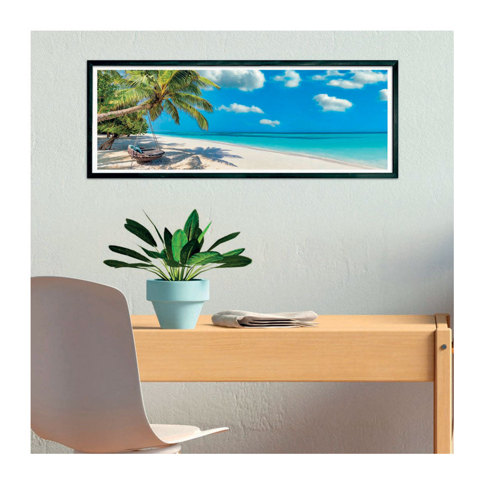 Clementoni panoramapuzzel schommelen bij de oceaan, 1000st.