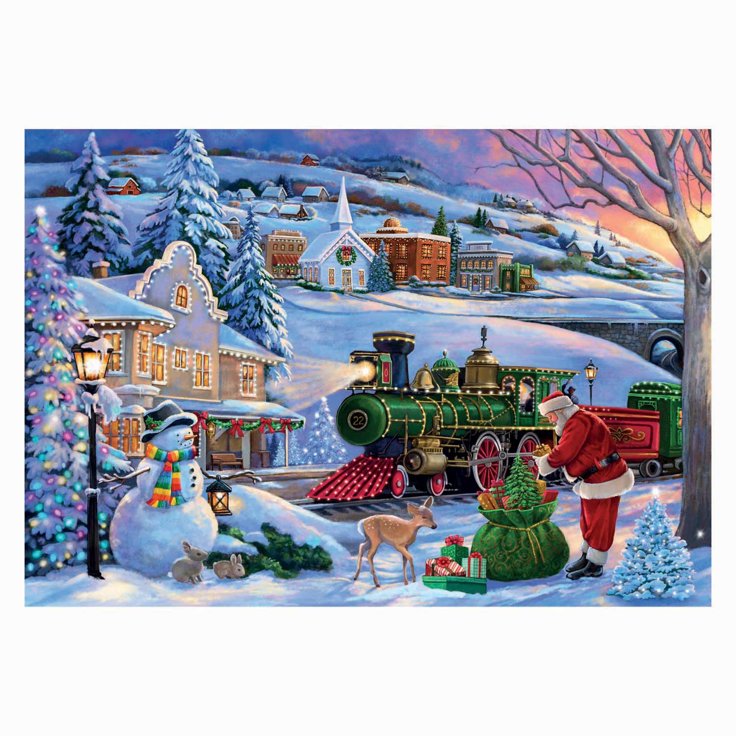 Clementoni legpuzzel kersttrein - 500st.